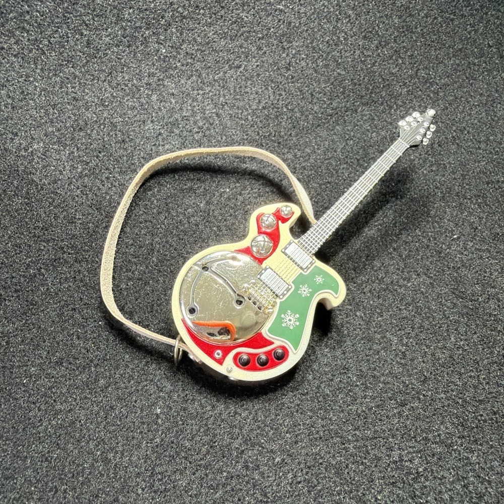 Hallmark Keepsake "Run, Rudolph, Run" Christmas Ornament 2010 Electric Guitar